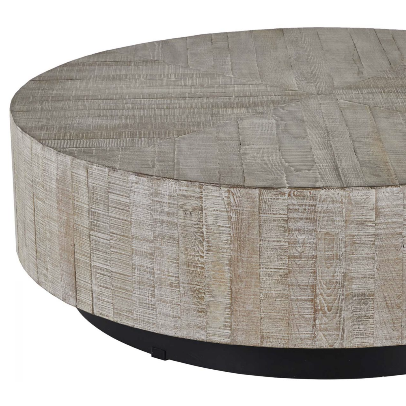 Outside The Box 48x15 Colton Reclaimed Wood Round Coffee Table