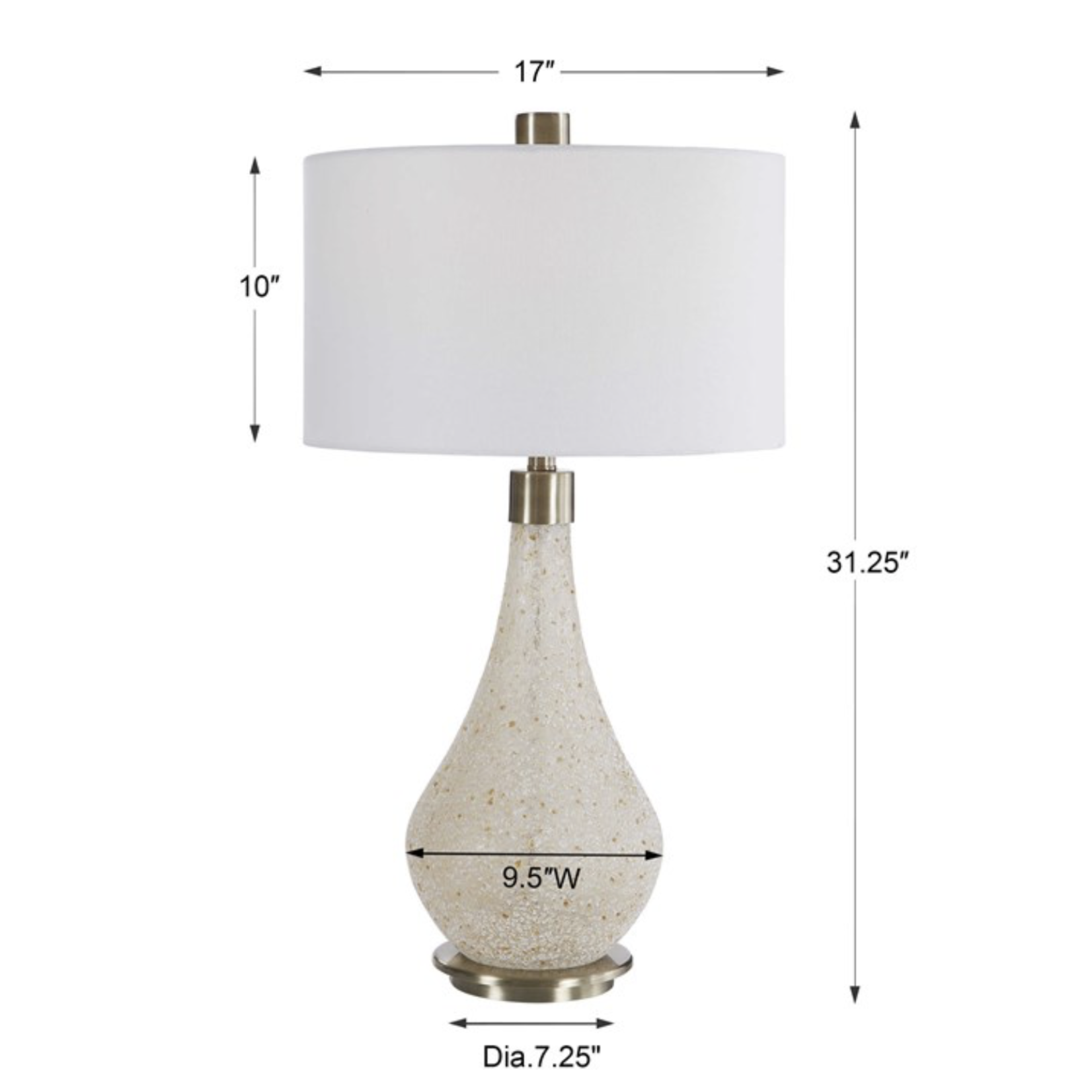 Outside The Box 31" Uttermost Chaya Glass Table Lamp