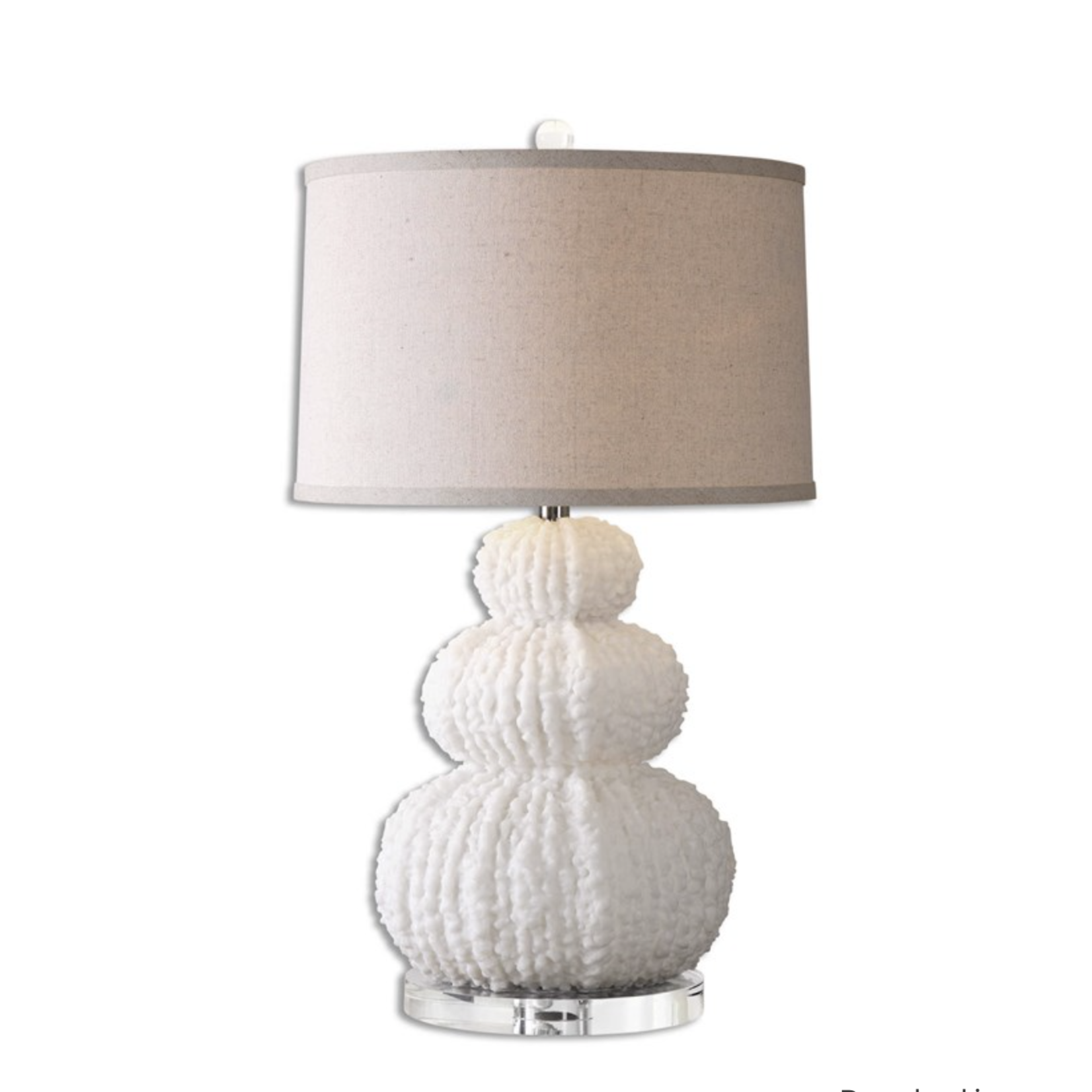 Outside The Box 28" Uttermost Fontanne White Table Lamp