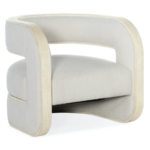 Outside The Box Hooker Cascade Wolfe Pearl Performance Fabric Accent Chair
