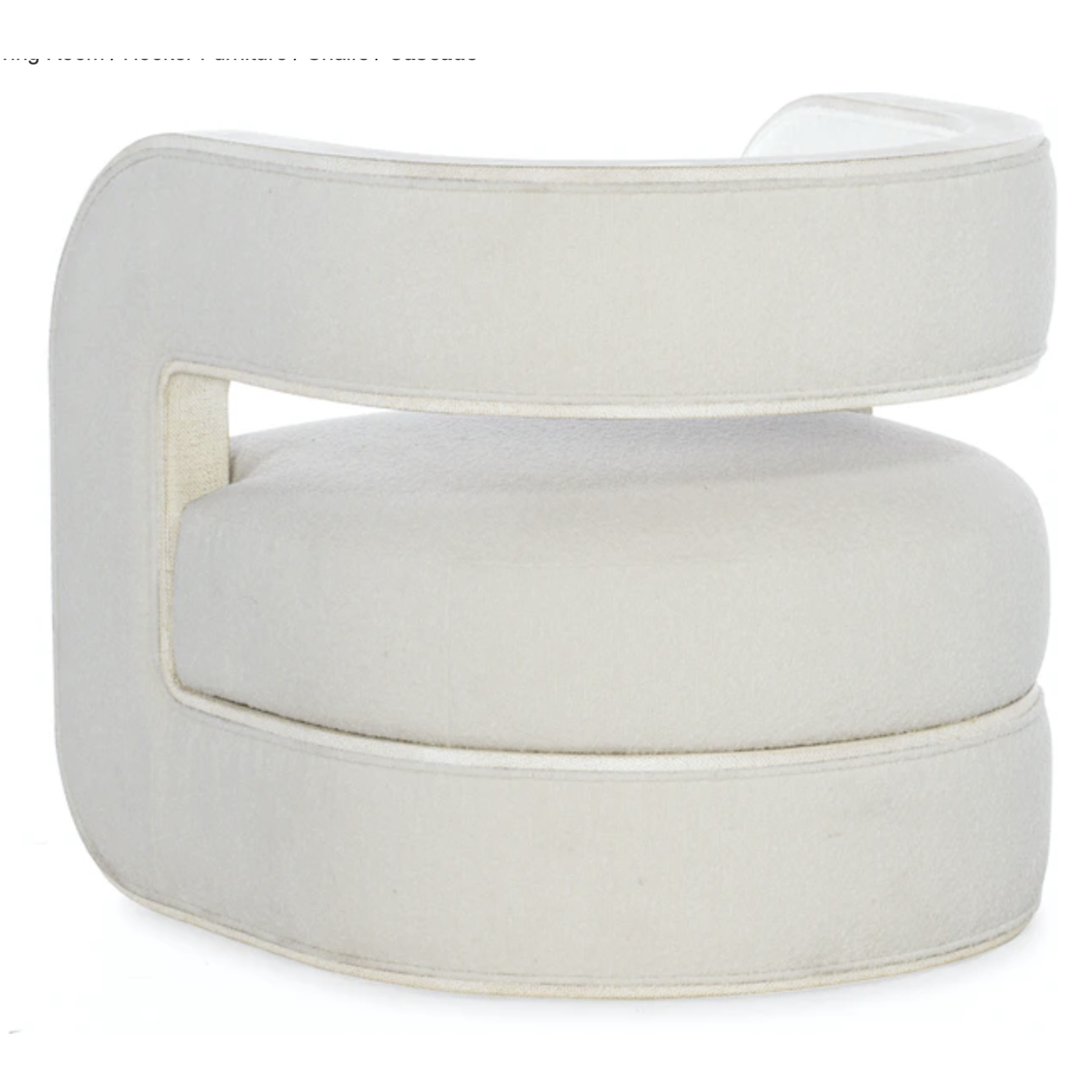 Outside The Box Hooker Cascade Wolfe Pearl Performance Fabric Accent Chair