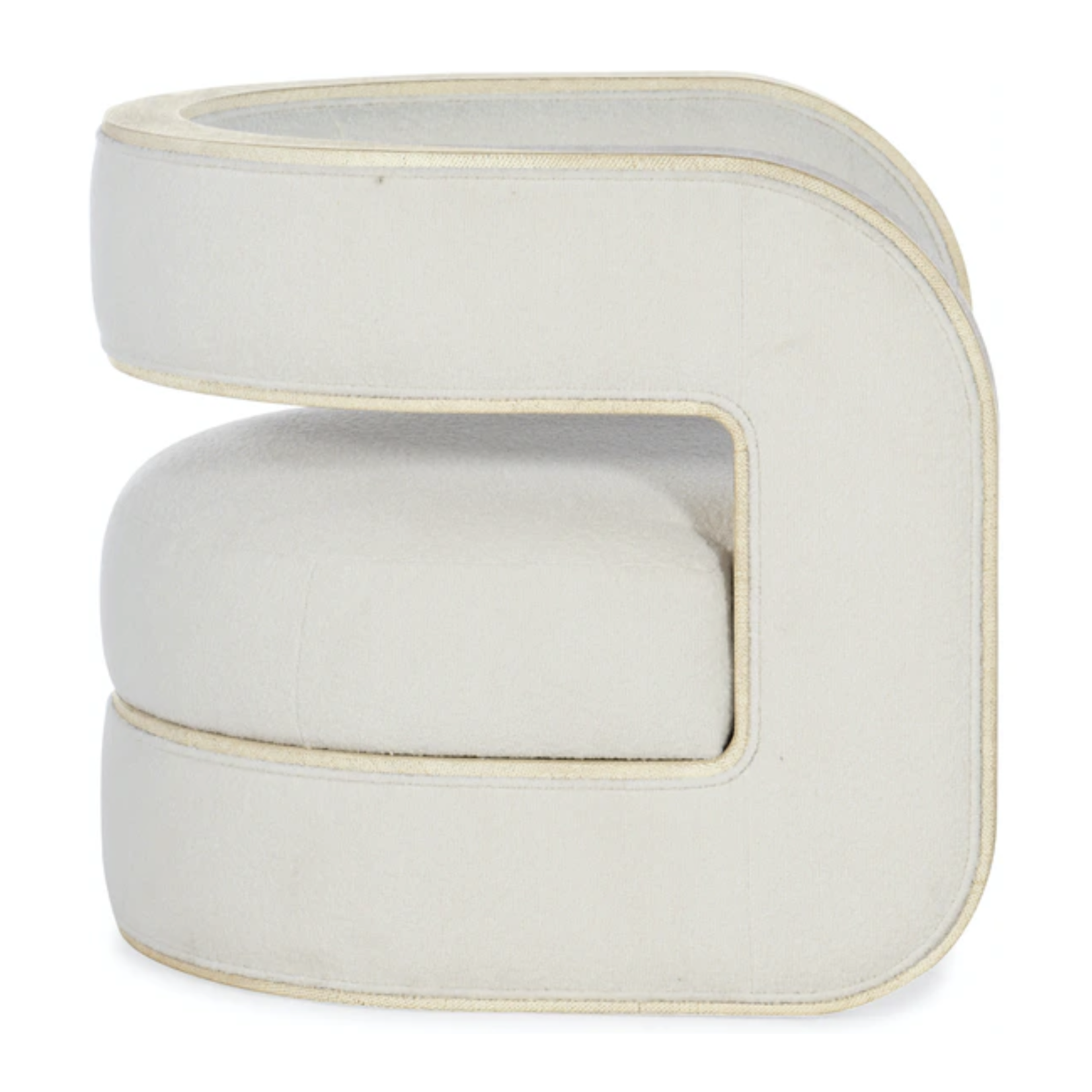 Outside The Box Hooker Cascade Wolfe Pearl Performance Fabric Accent Chair