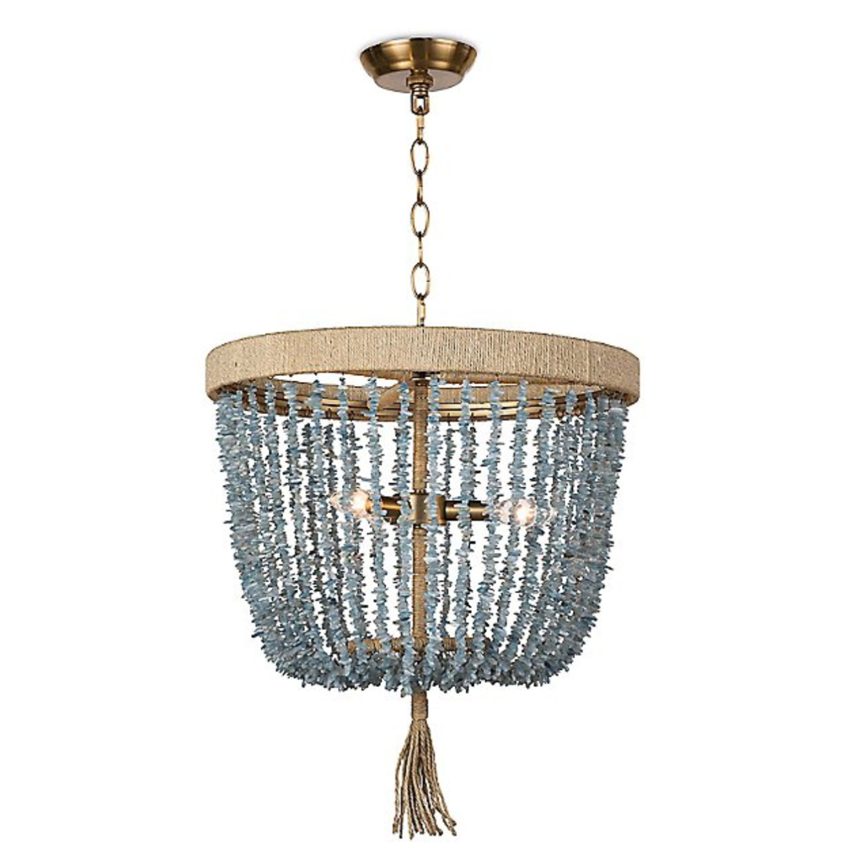 25 Regina Andrew Milos Blue Beaded Chandelier Outside The Box Palm Beach