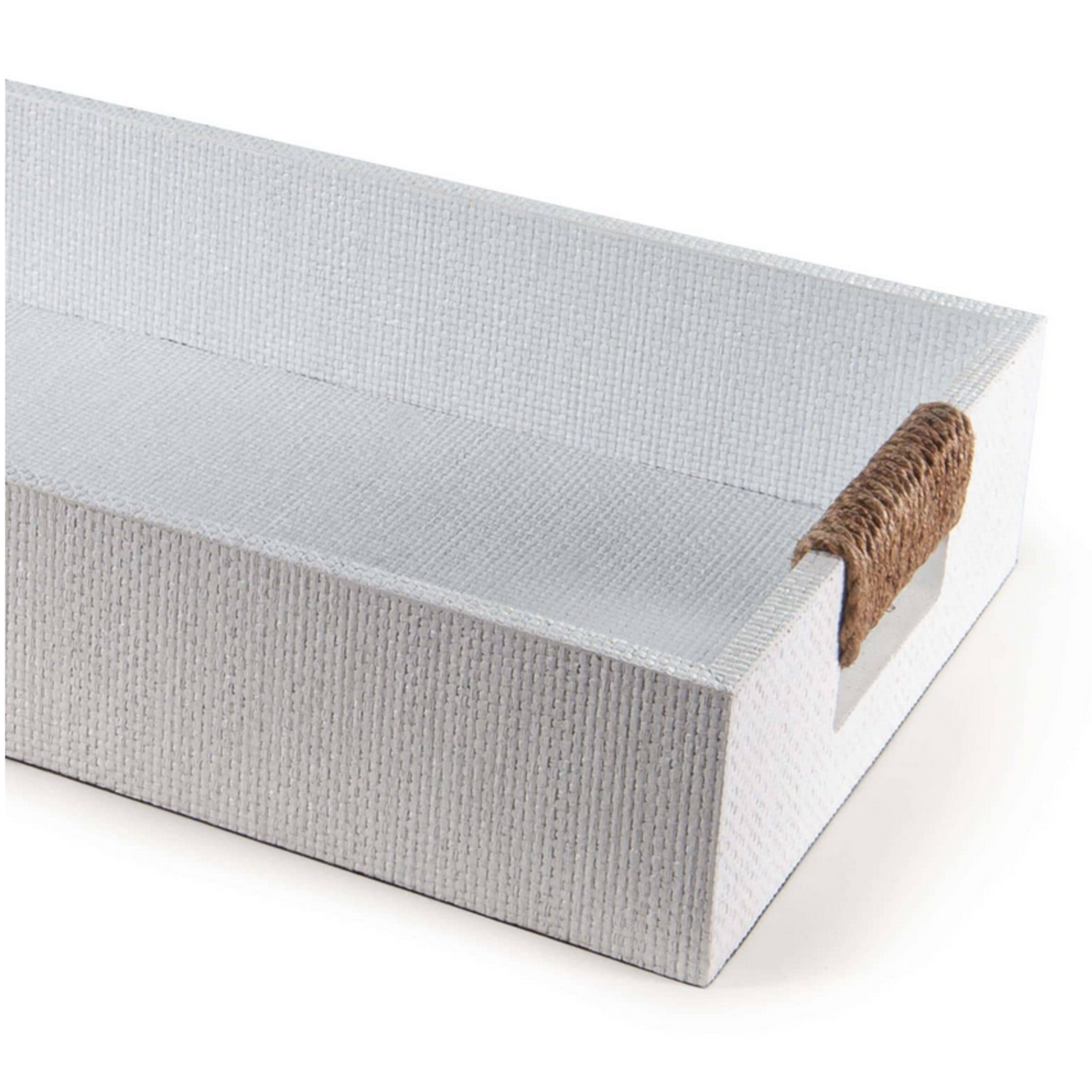 Outside The Box 24x11 Regina Andrew Logia Resin Rectangle Tray In White