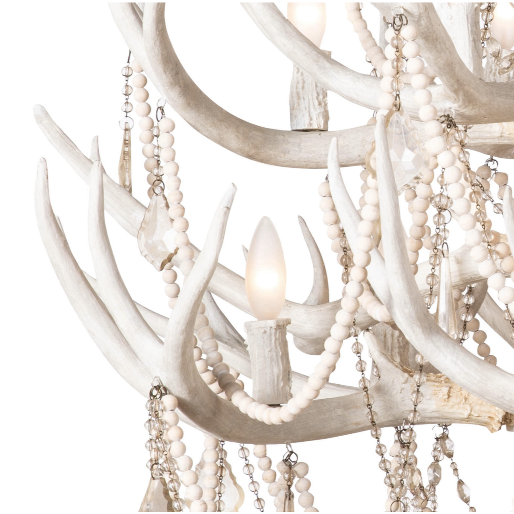 Outside The Box 40" Regina Andrew Cheyanne Antler Chandelier