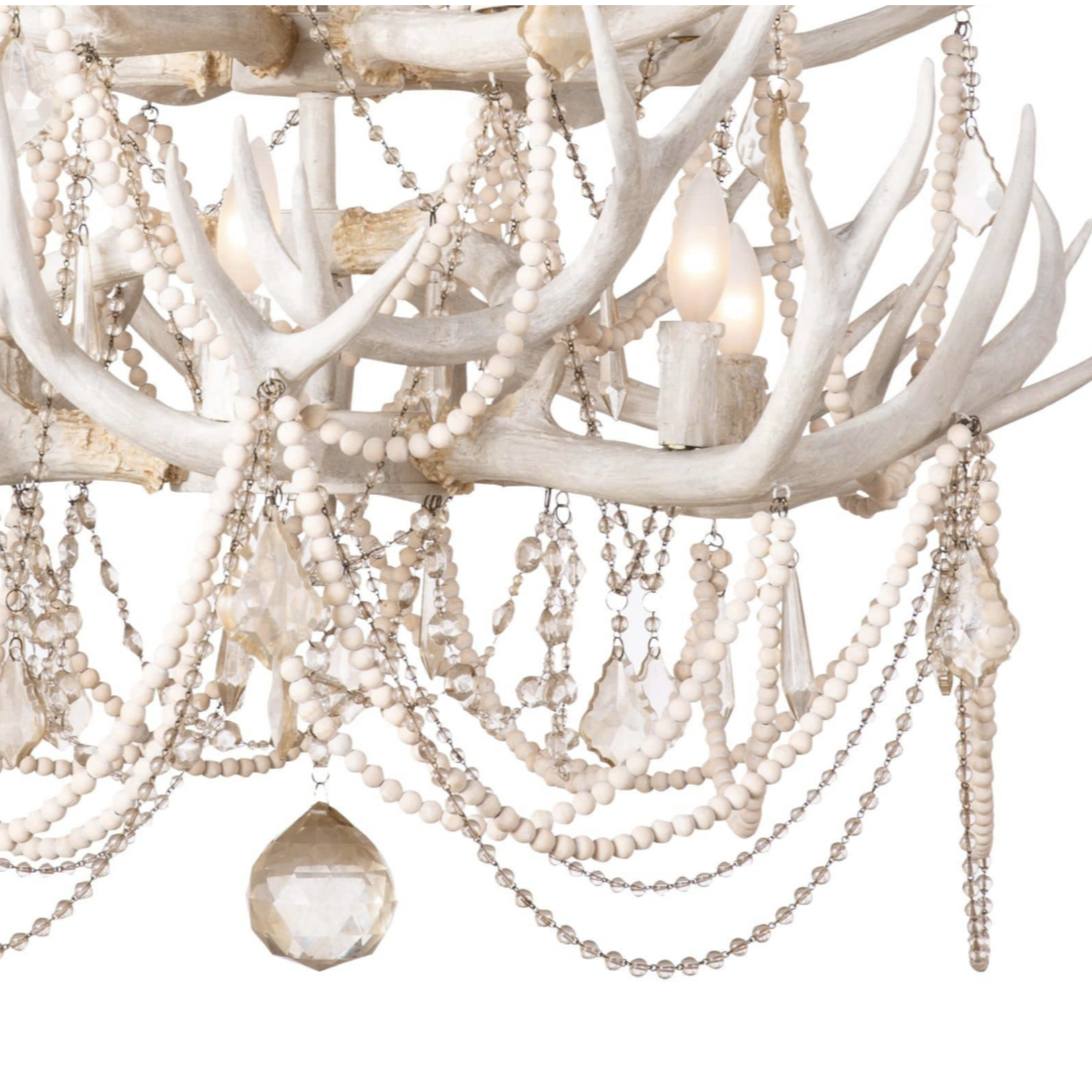 Outside The Box 40" Regina Andrew Cheyanne Antler Chandelier