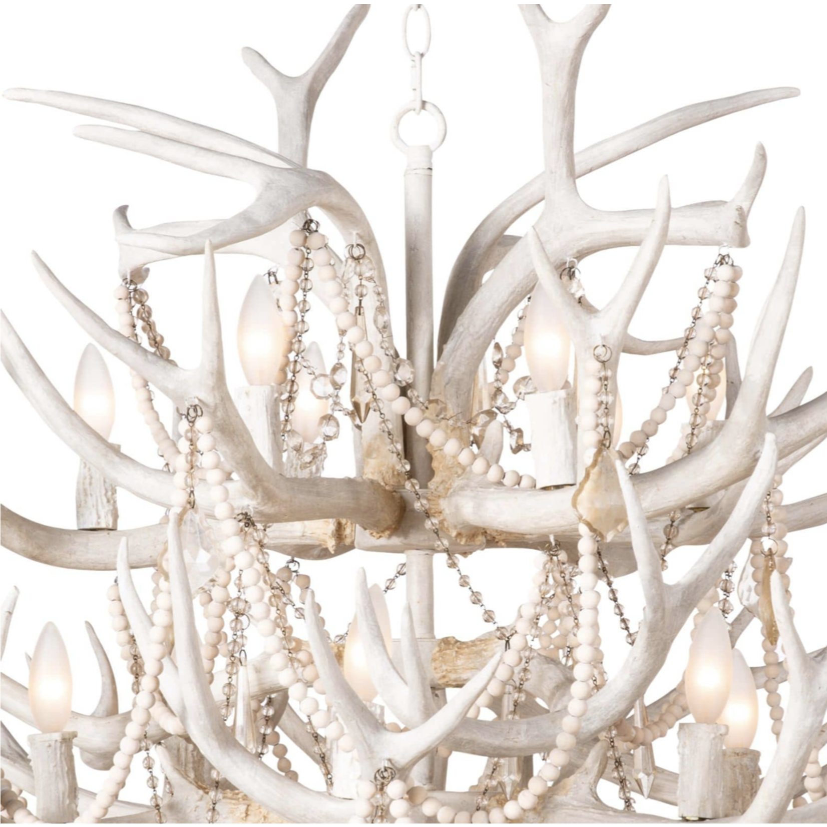 Outside The Box 40" Regina Andrew Cheyanne Antler Chandelier