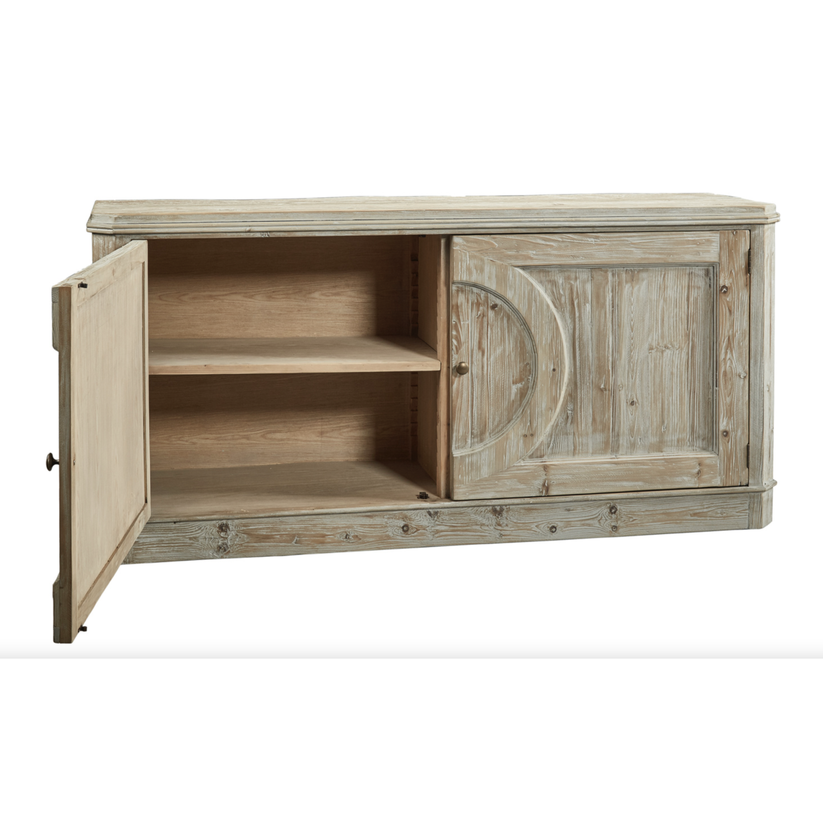 Outside The Box 74x20x35 Bendale Solid Reclaimed Pine Wood Server