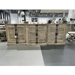 Outside The Box 105x16x37 White Washed Nikki Shutter Cabinet