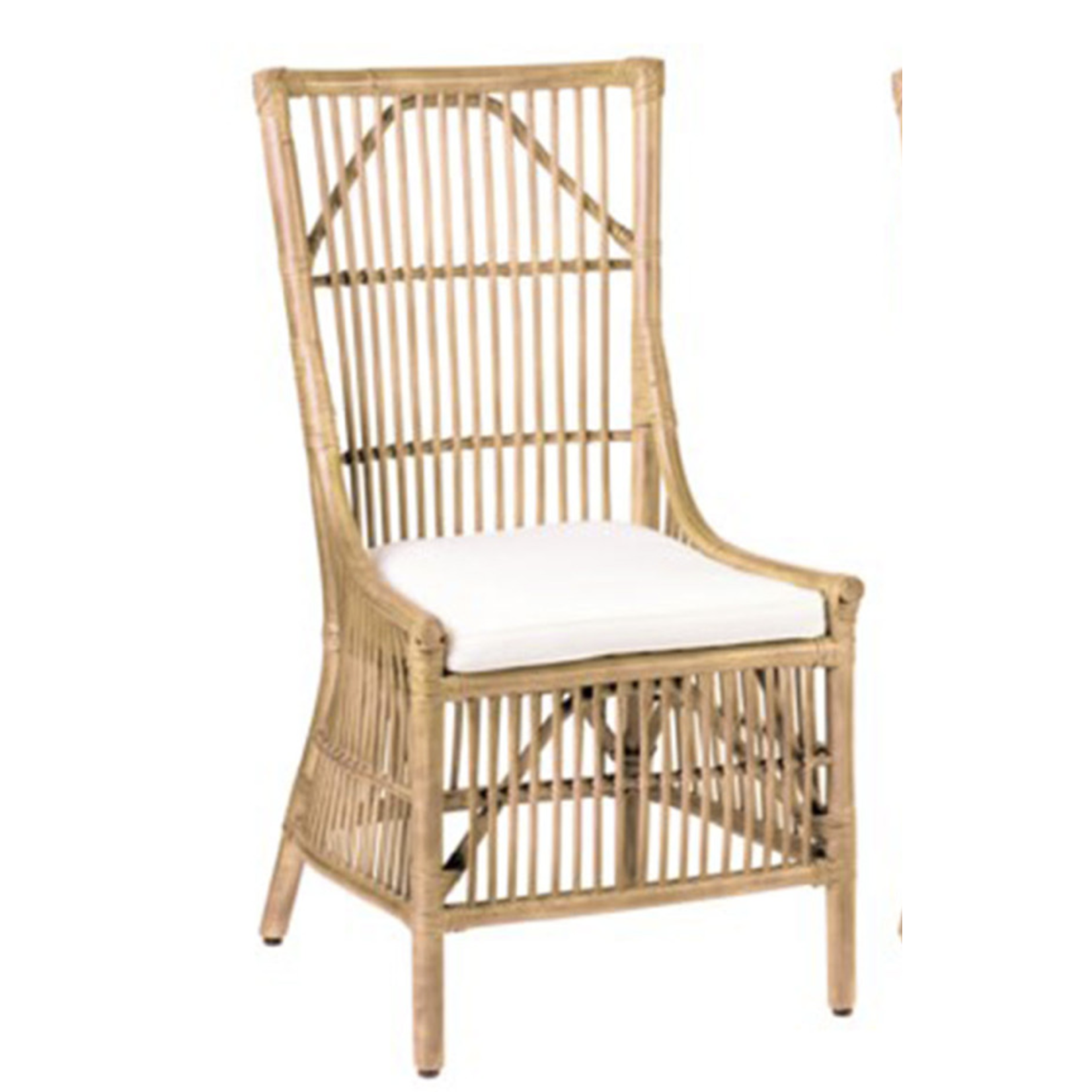 Outside The Box Winston Natural Rattan Side Dining Chair