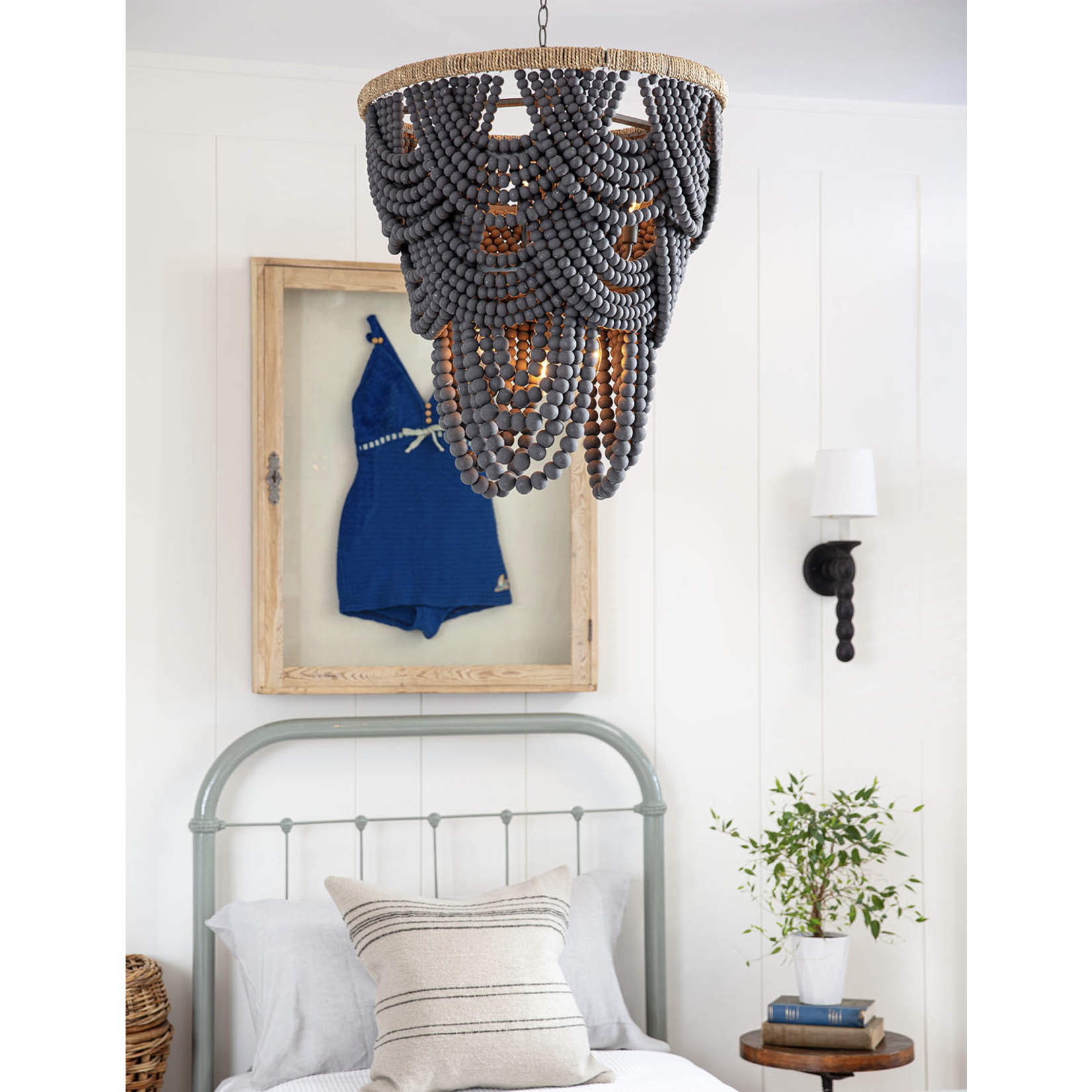 Outside The Box 32" Regina Andrew Lorelei Wood Bead Chandelier