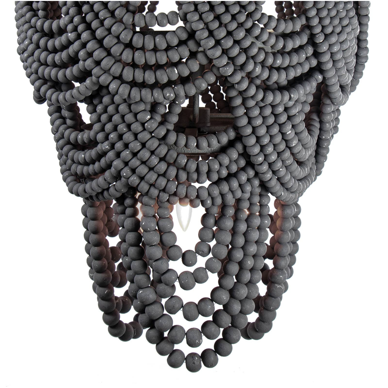 Outside The Box 32" Regina Andrew Lorelei Wood Bead Chandelier