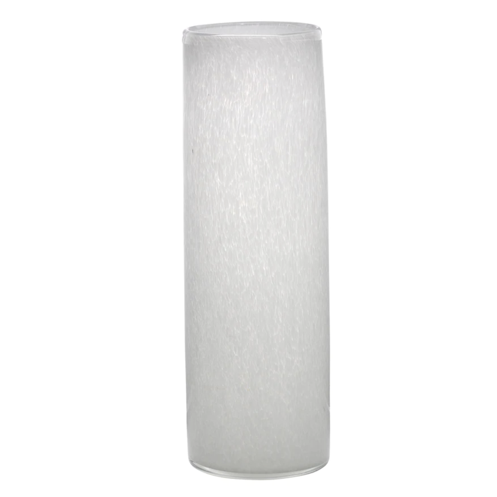 Outside The Box 8", 12" & 16" Set Of 3 Gwendolyn Hand Blown Vases In White