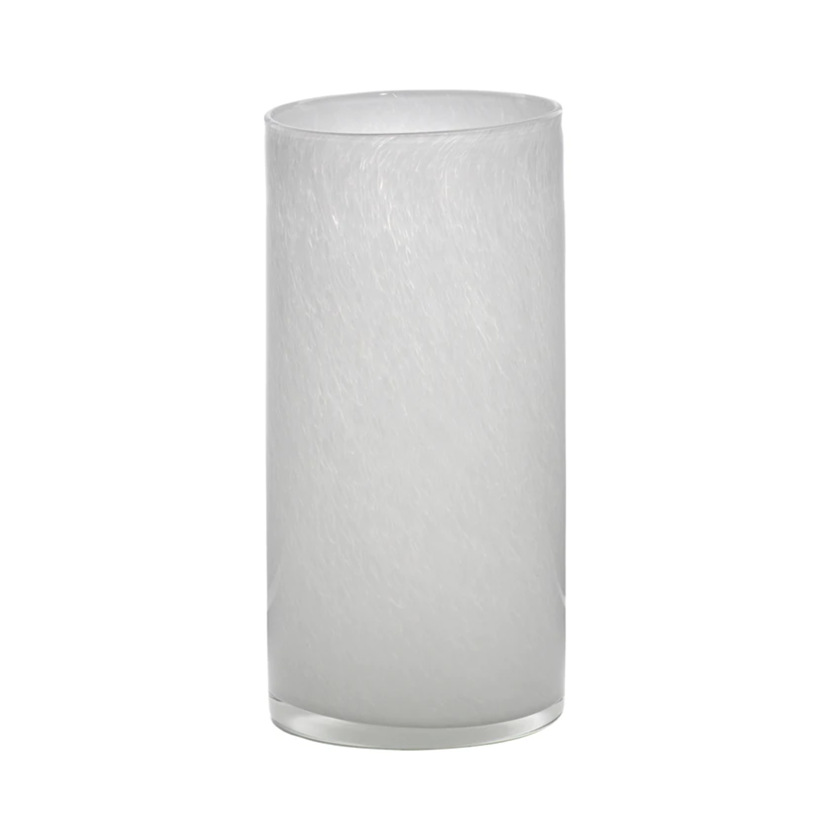 Outside The Box 8", 12" & 16" Set Of 3 Gwendolyn Hand Blown Vases In White