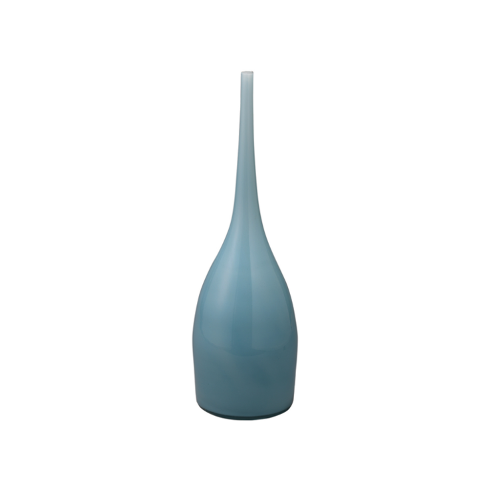 Outside The Box 22", 19" & 18" Set of 3 Pixie Blue Hand Blown Decorative Vases