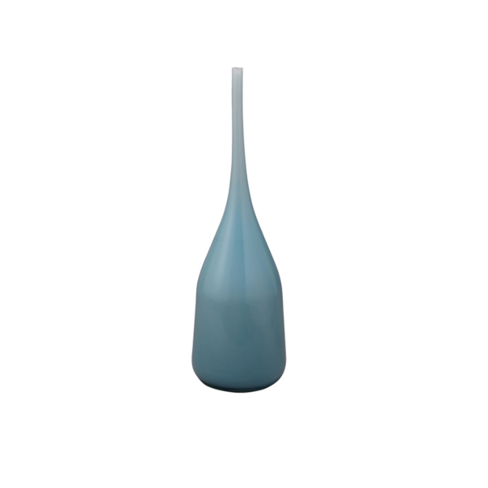 Outside The Box 22", 19" & 18" Set of 3 Pixie Blue Hand Blown Decorative Vases