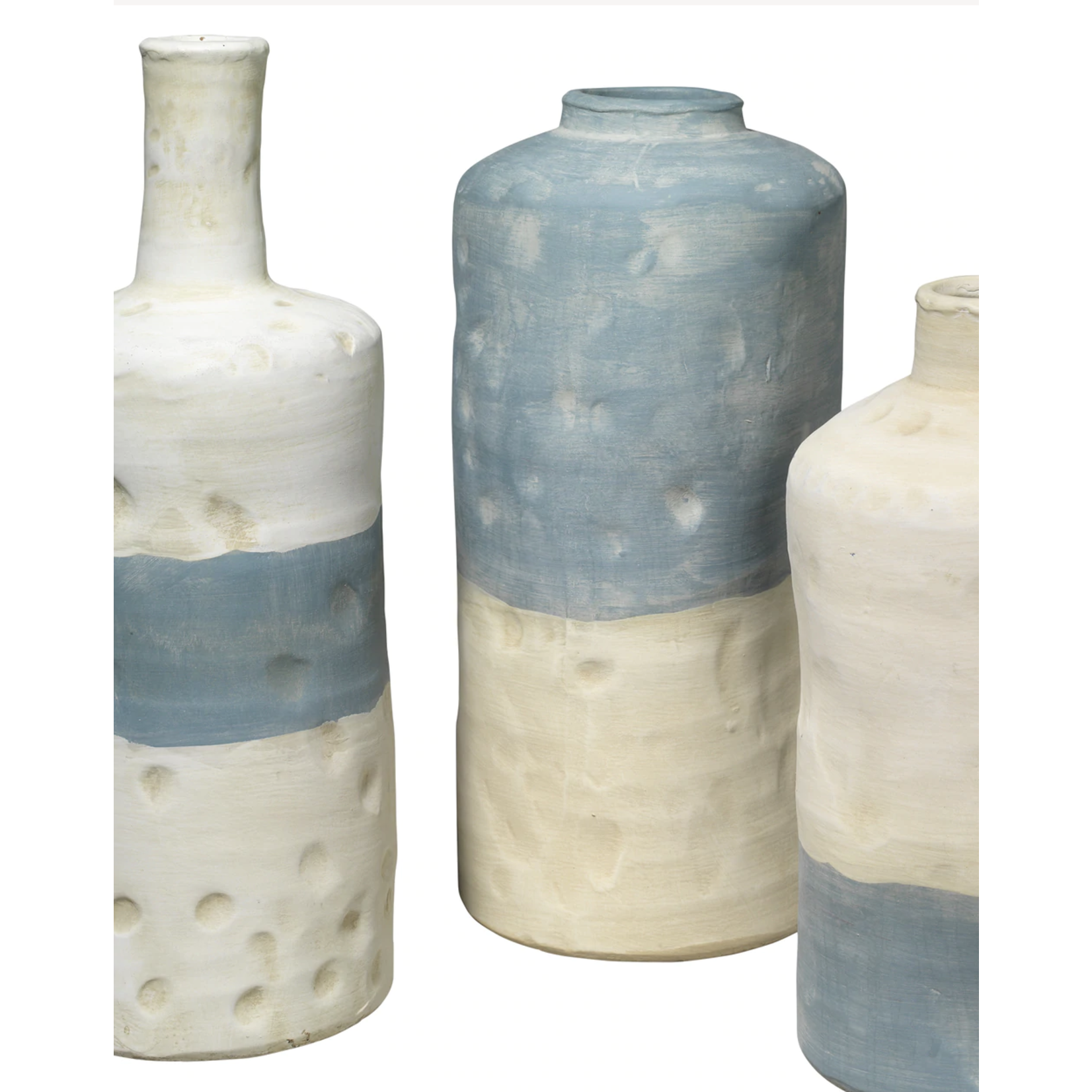 Outside The Box 15", 14" & 12" Set Of 3 Sedona Blue Vessels