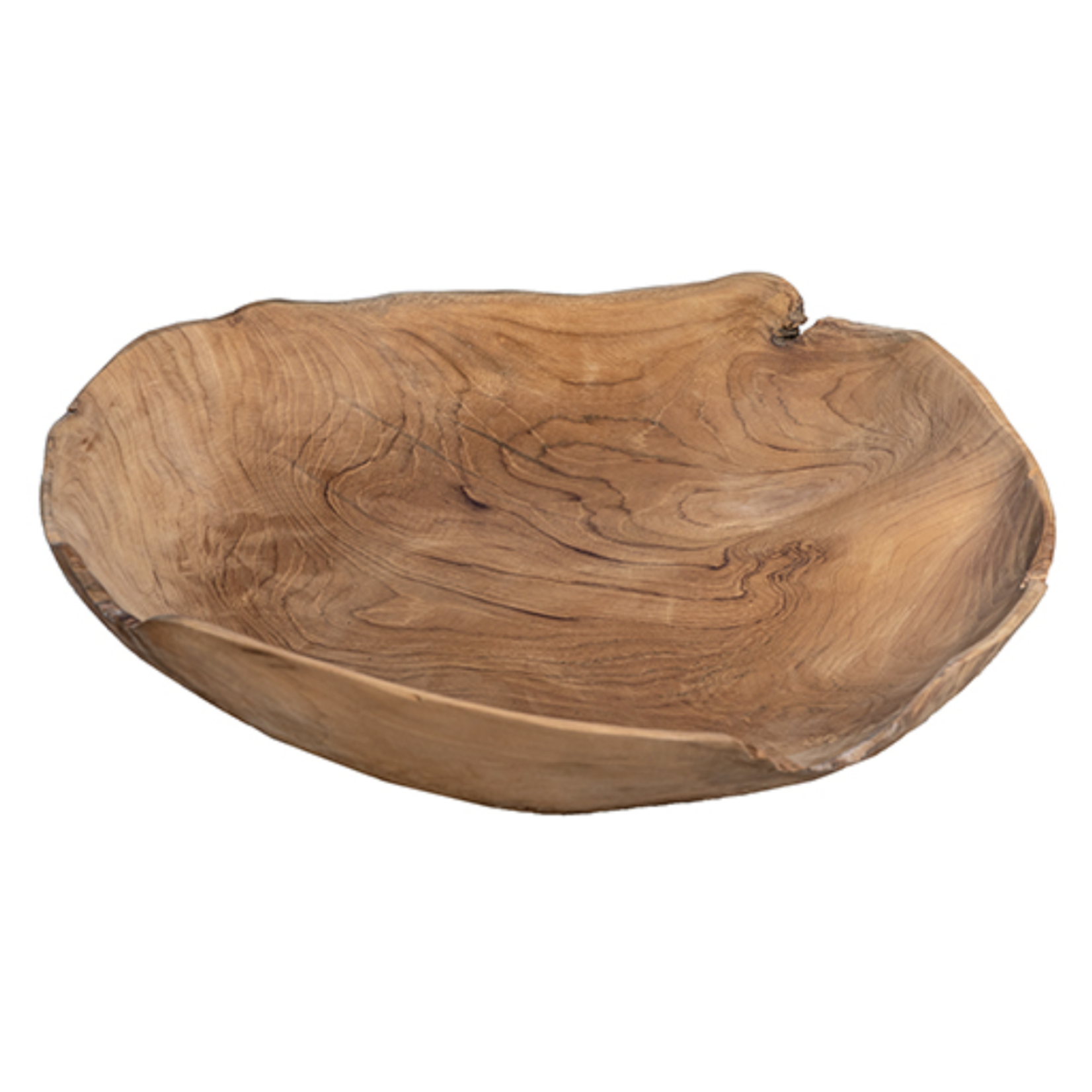 20" Teak Root Wood Bowl