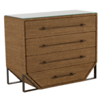 Outside The Box 40x18x32 Chase Natural Seagrass 4 Drawer Accent Chest