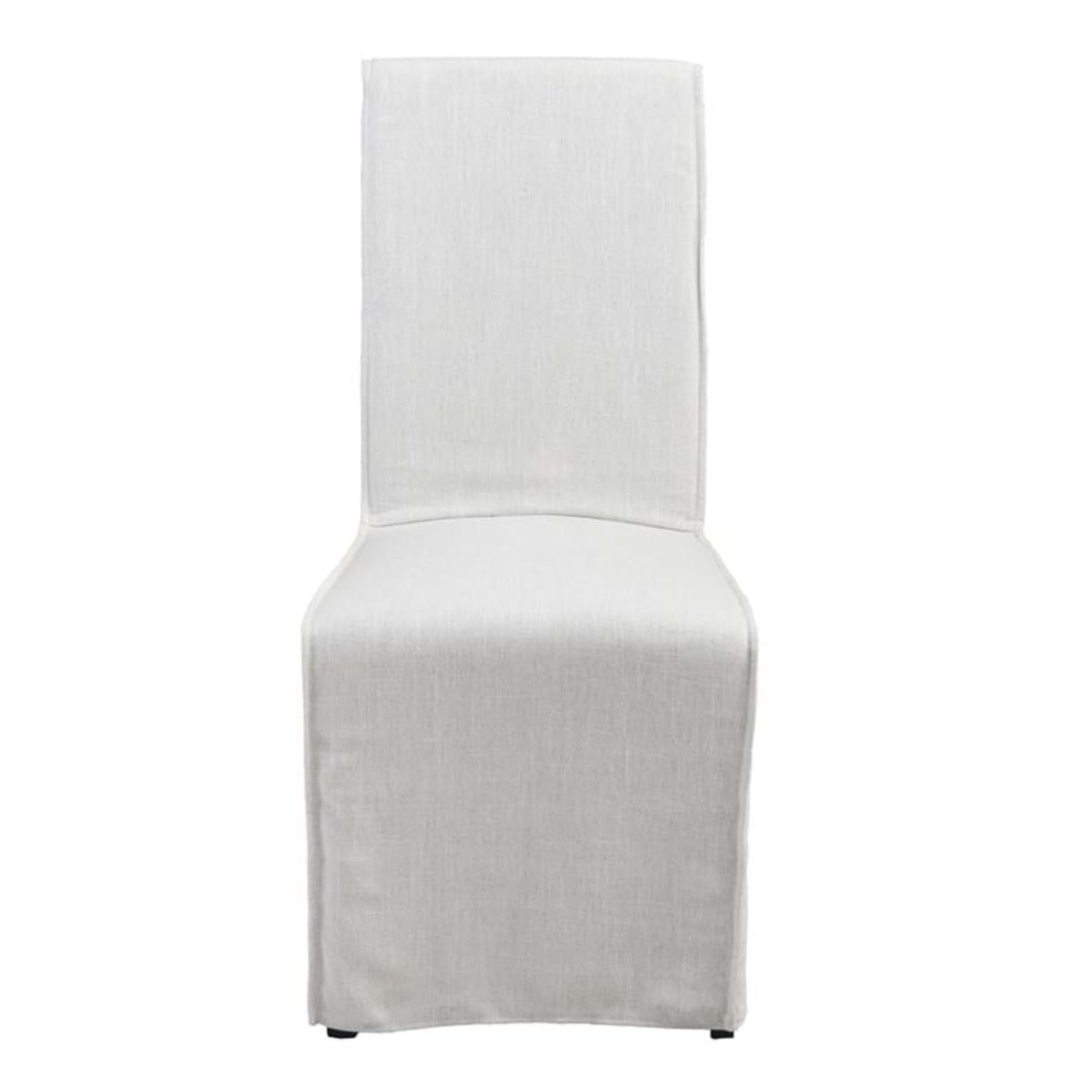 Outside The Box 19x24x43 Jordan Upholstered White Linen Blend Dining Chair