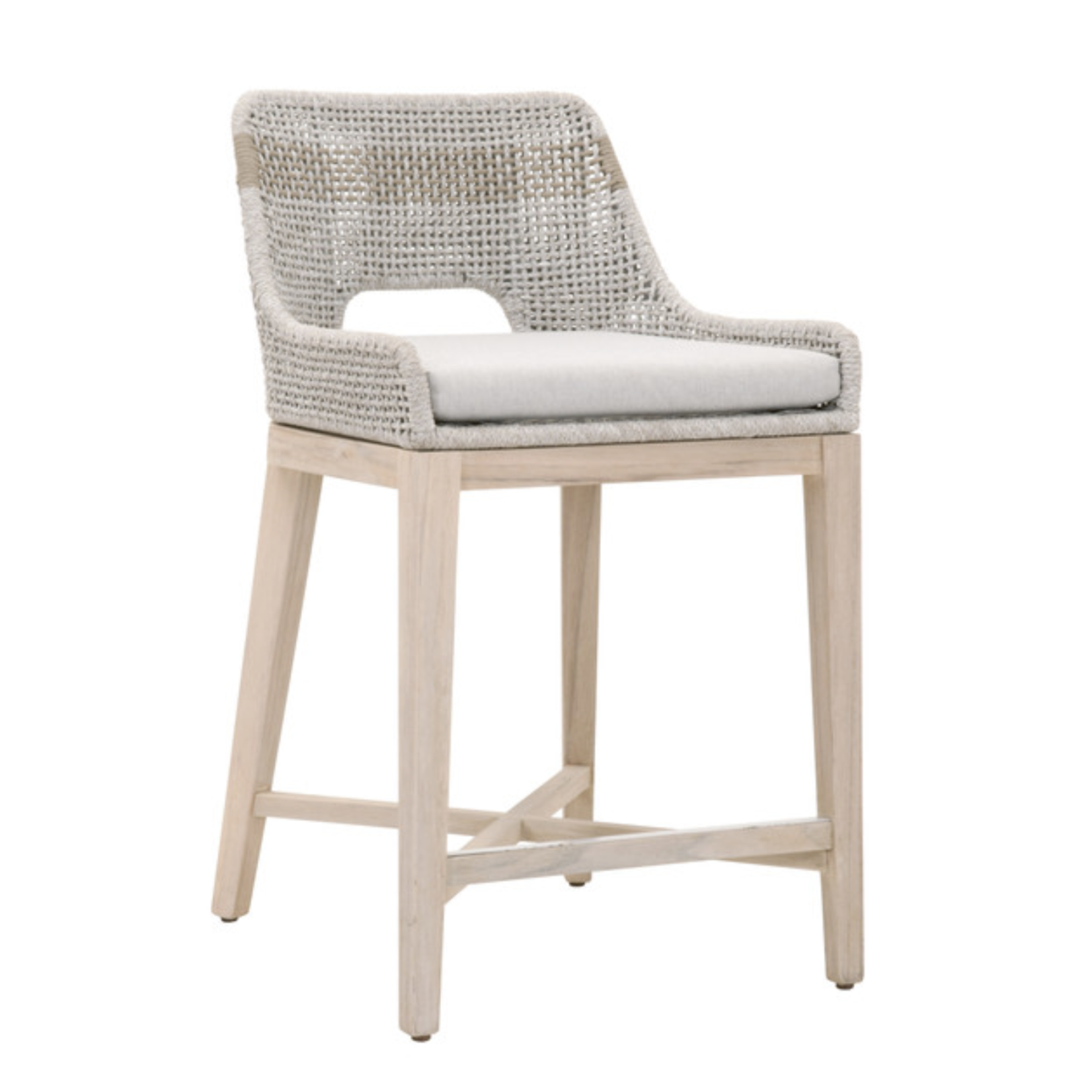 Outside The Box 26" Essentials For Living Tapestry Outdoor Counter Stool Taupe