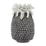 Outside The Box 14" Waikiki Blue Handcrafted Stoneware Pineapple