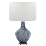 Outside The Box 25" Uttermost Cove Combat Blue Swirl Table Lamp