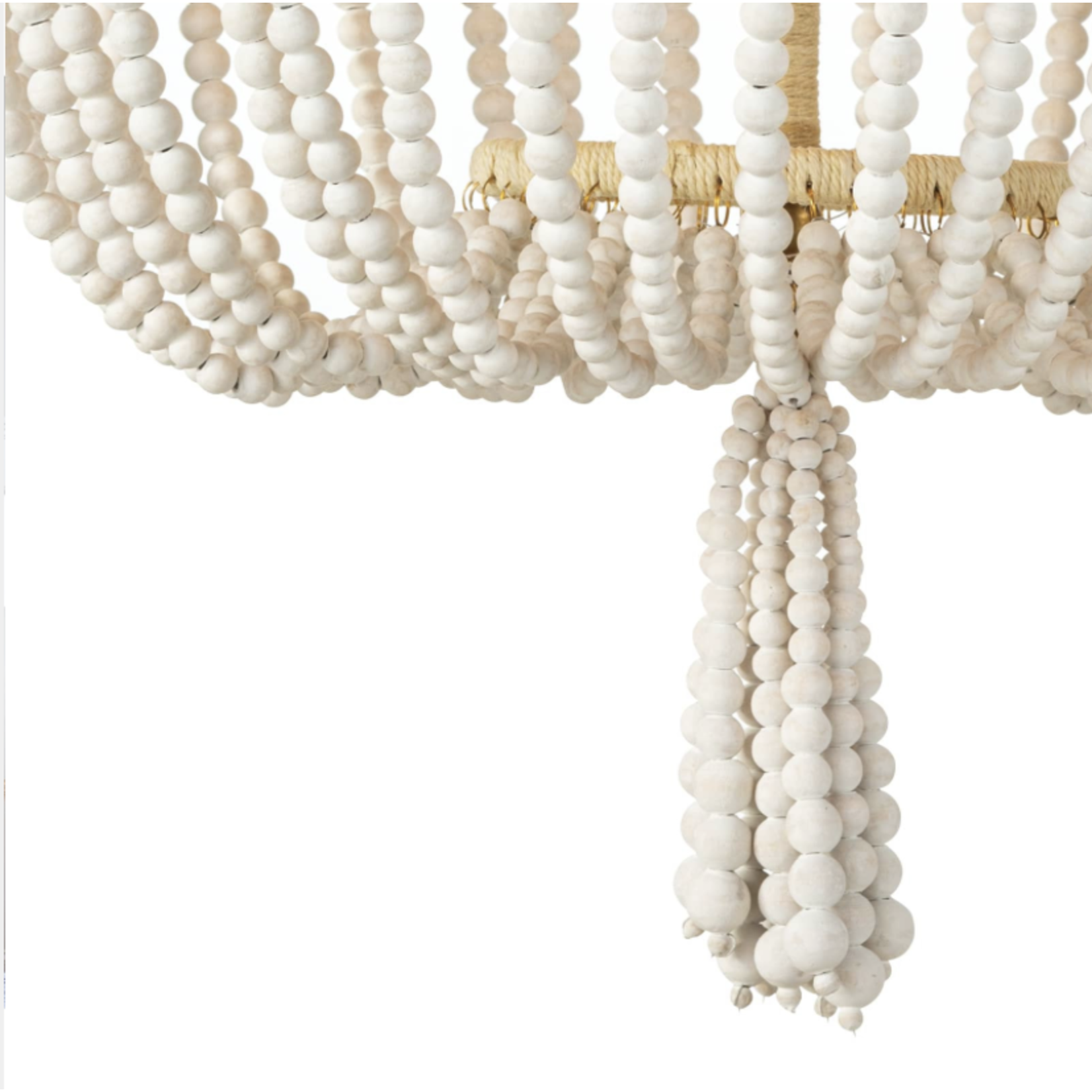 Outside The Box 25" Regina Andrew Milos White Beaded Chandelier