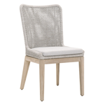 Outside The Box Essentials For Living Mesh Taupe Rope Weave Outdoor Dining Chair