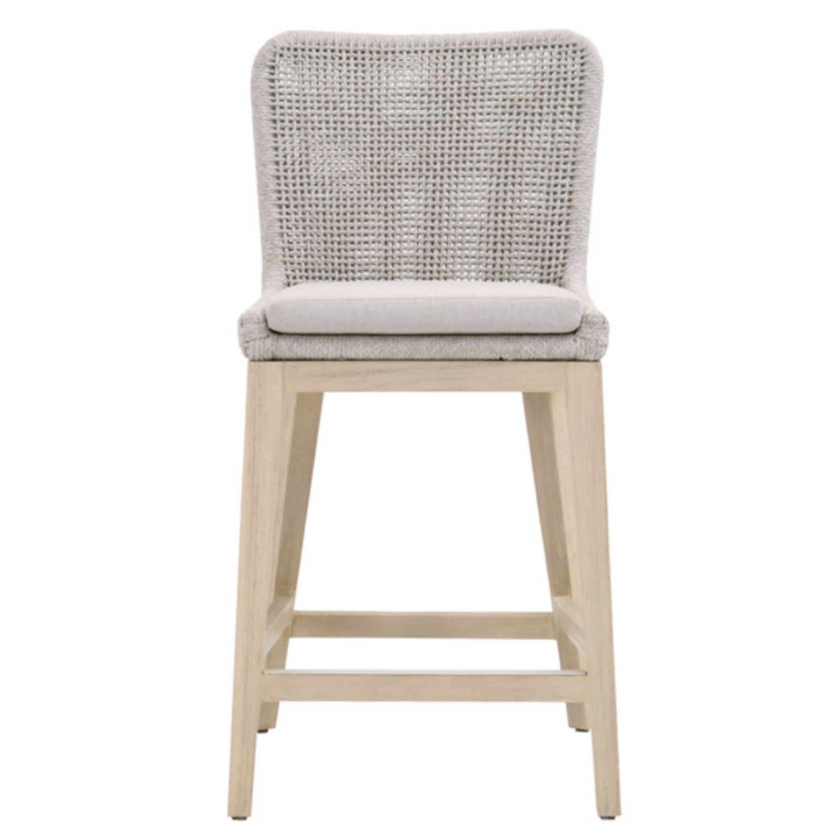 Outside The Box 26" Essentials For Living Mesh Taupe Outdoor Counter Stool