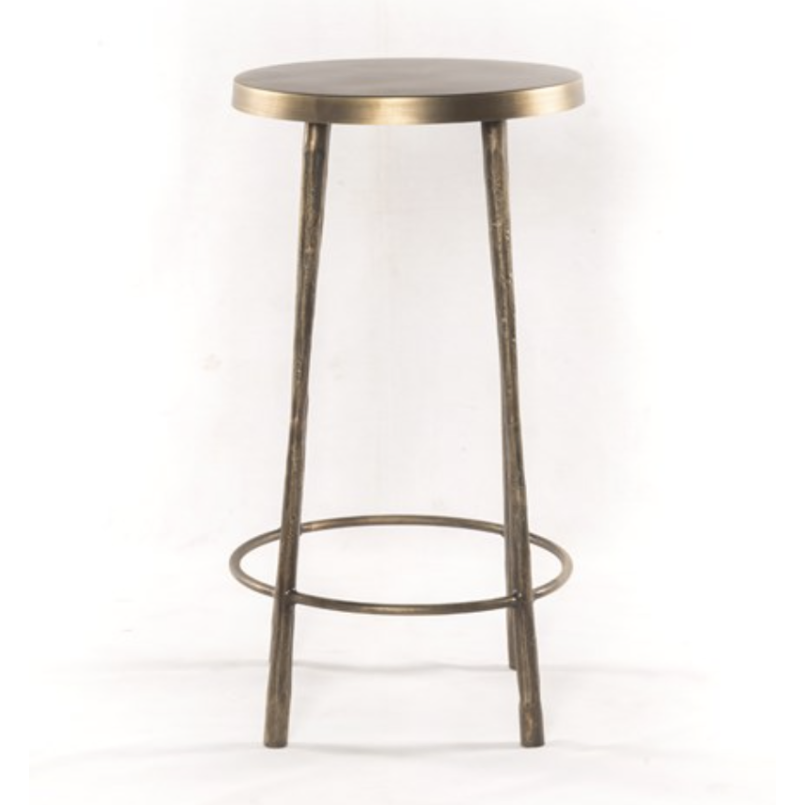 26" Alena Brass Hand-crafted Counter Stool