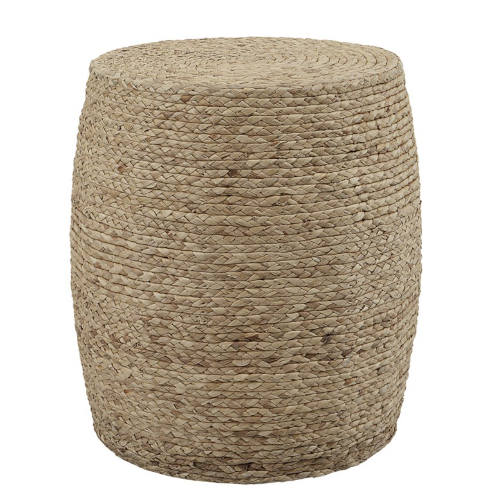 Outside The Box 16x19 Resort Natural Hand Braided Straw Accent Stool