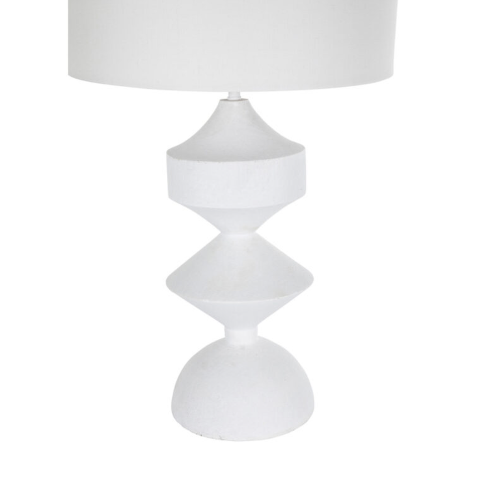 Outside The Box 30" Maddox Geometric White Table Lamp