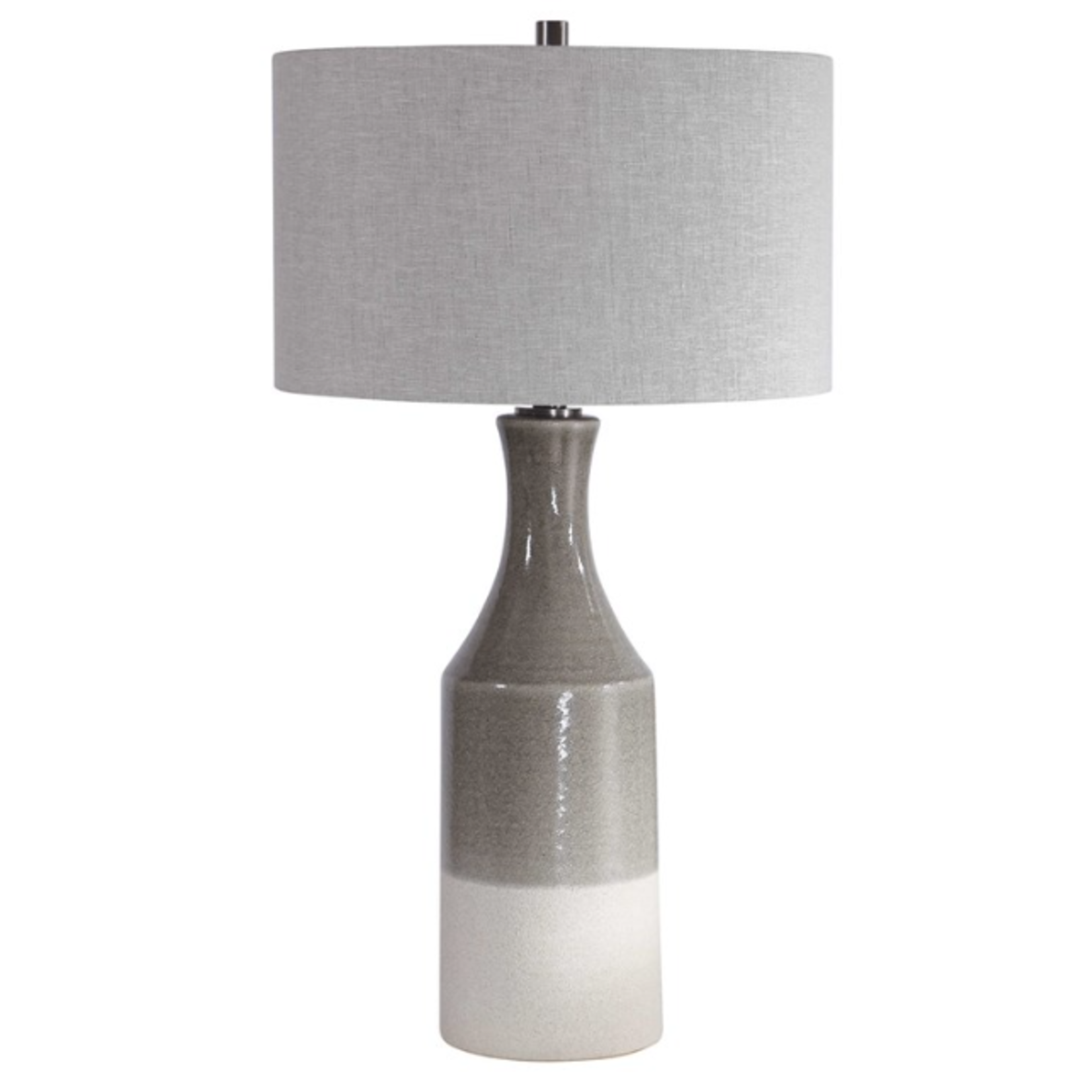 31" Uttermost Savin White & Grey Table Lamp