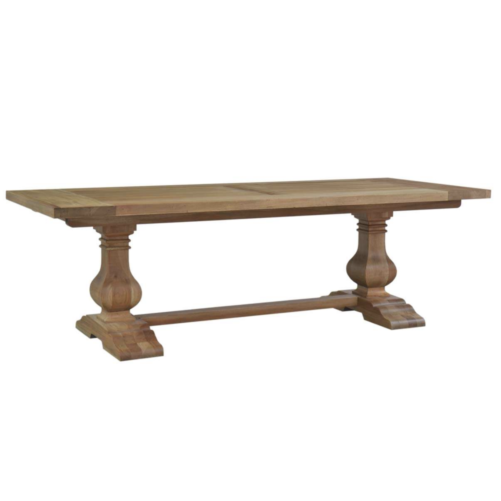 Outside The Box 96x40 Trestle Solid Mahogany Dining Table No Grooves In Fruitwood Finish