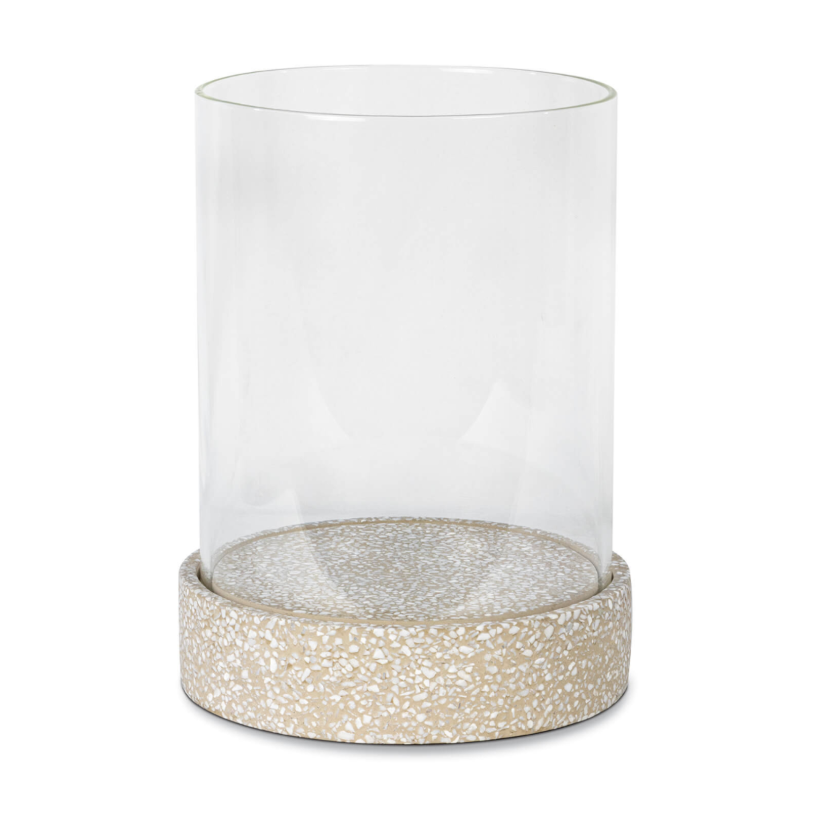 Outside The Box 14" Marcello Terrazzo & Glass Hurricane