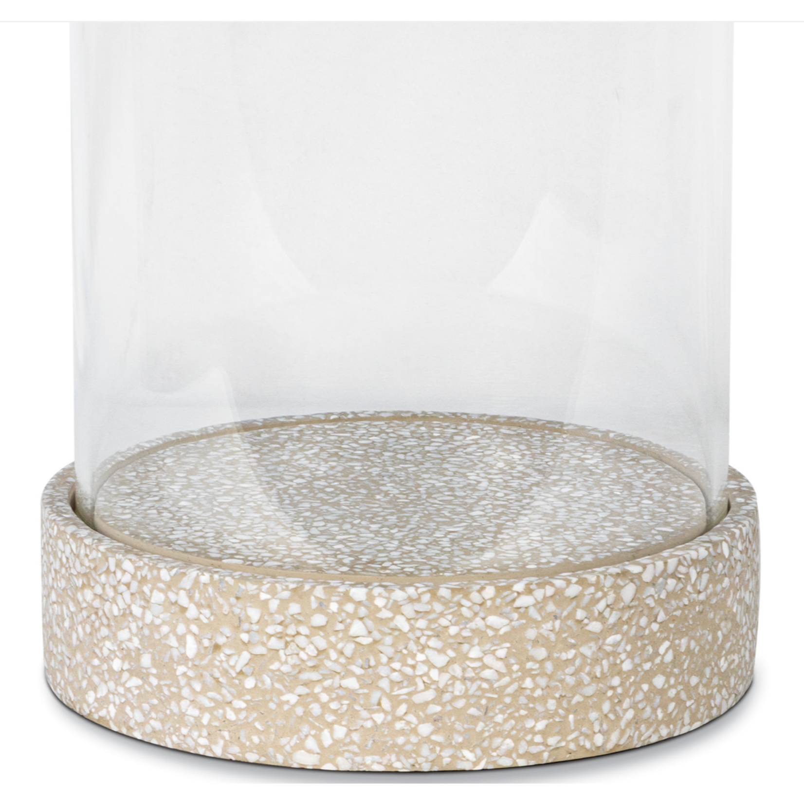 Outside The Box 14" Marcello Terrazzo & Glass Hurricane