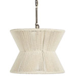 Outside The Box 14" Gordon White Rope Hourglass Chandelier