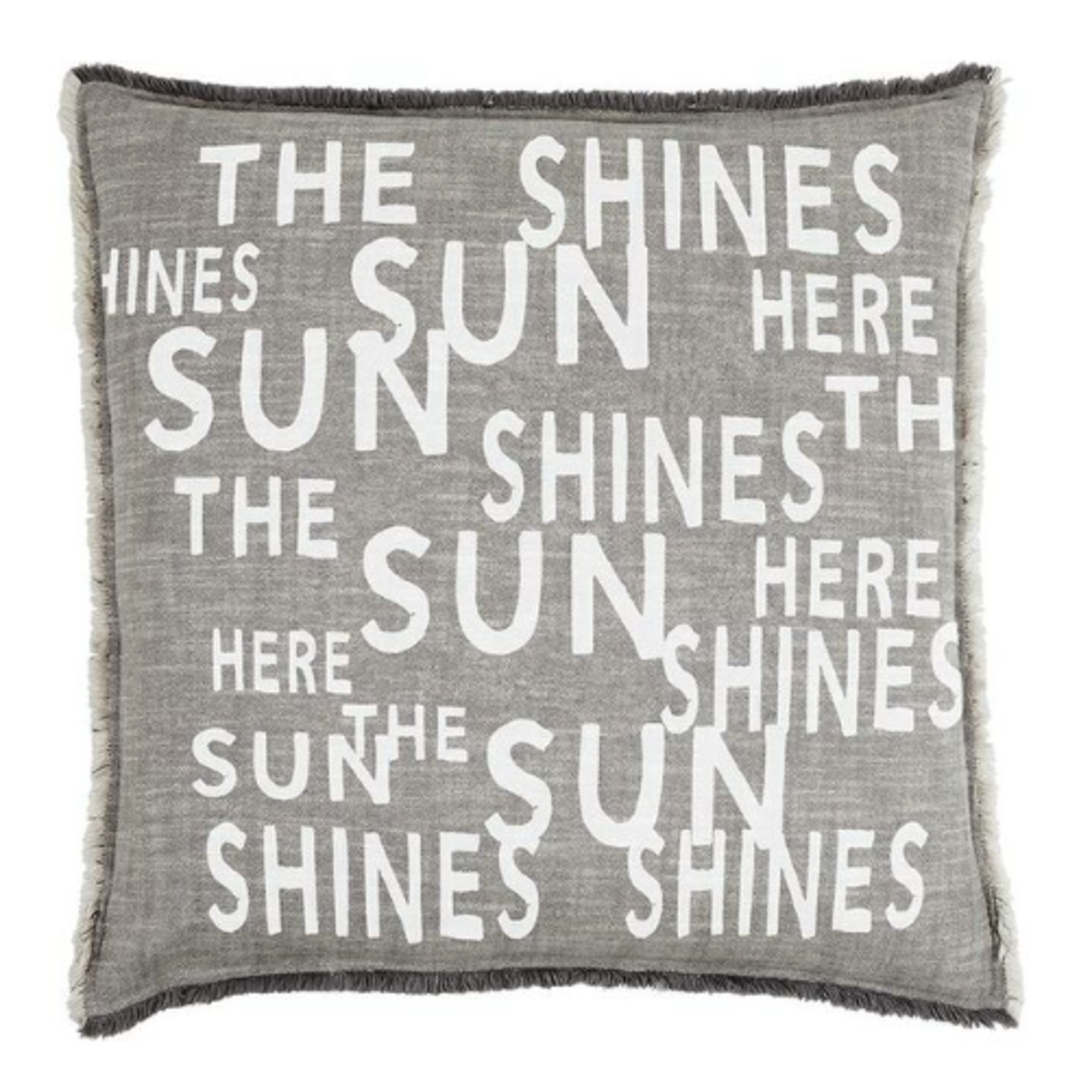 Outside The Box 26x26 "Sunshine Here" Euro Pillow