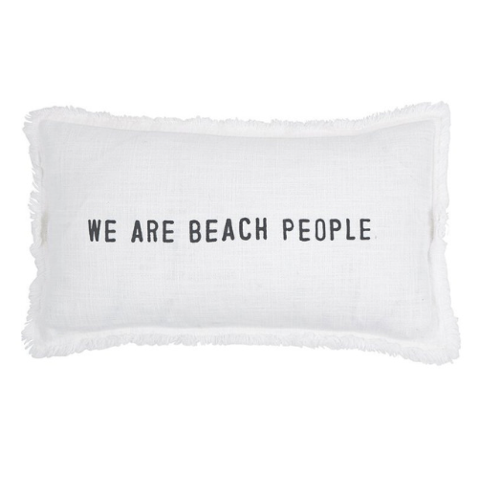 Outside The Box 22x12 "We Are Beach People" Rectangle Lumbar Pillow