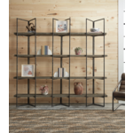 Outside The Box 95x16x90 Campo Reclaimed Pine & Iron Bookshelf