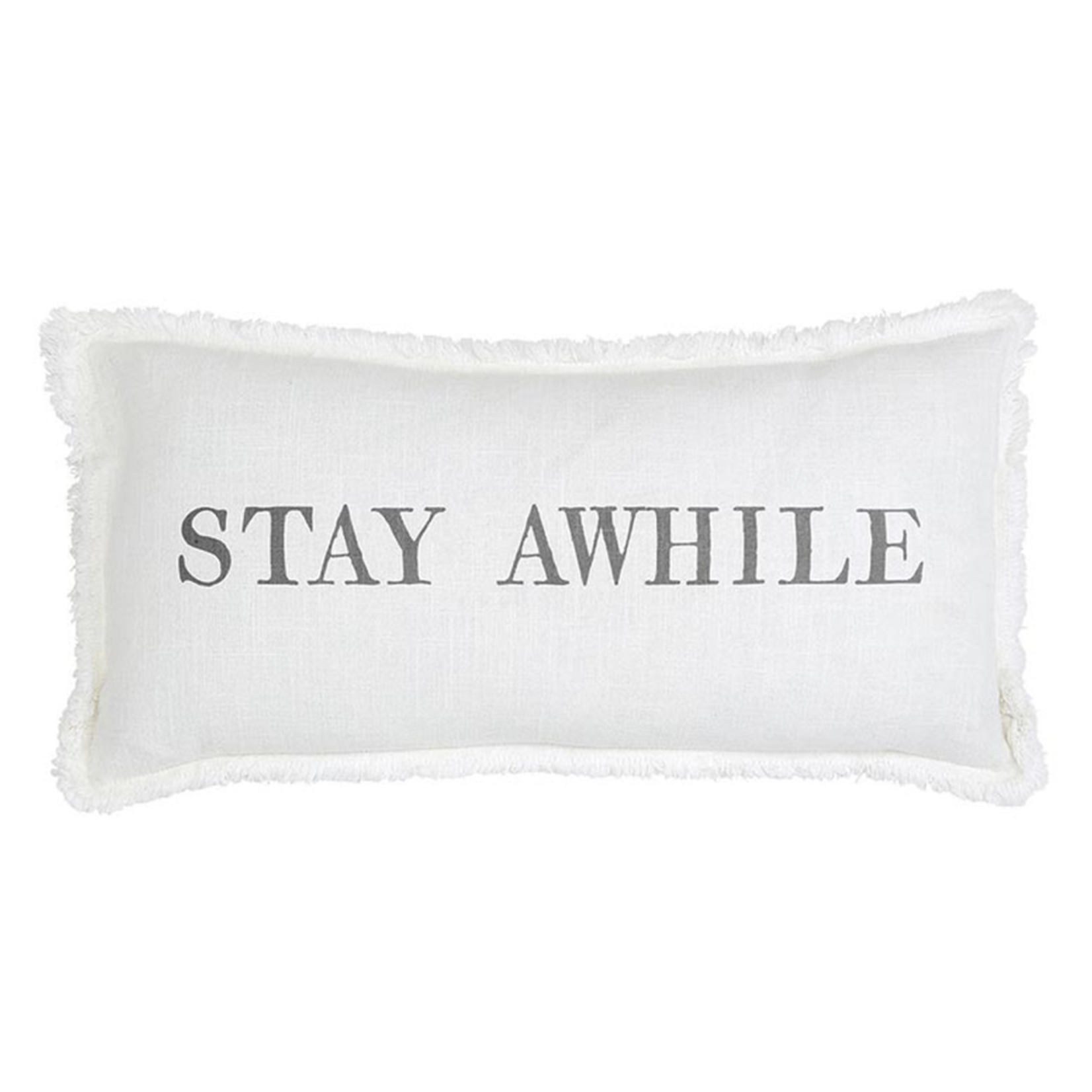 Outside The Box 22x12 "Stay Awhile" Rectangle Lumbar Pillow