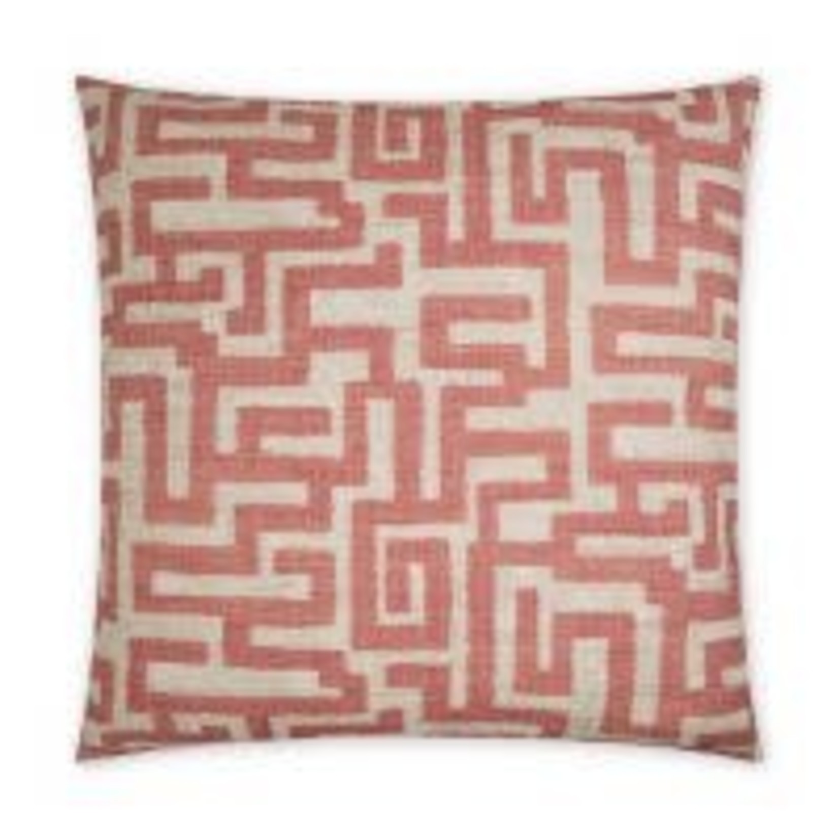 24x24  Giotto Square Feather Down Pillow In Rose