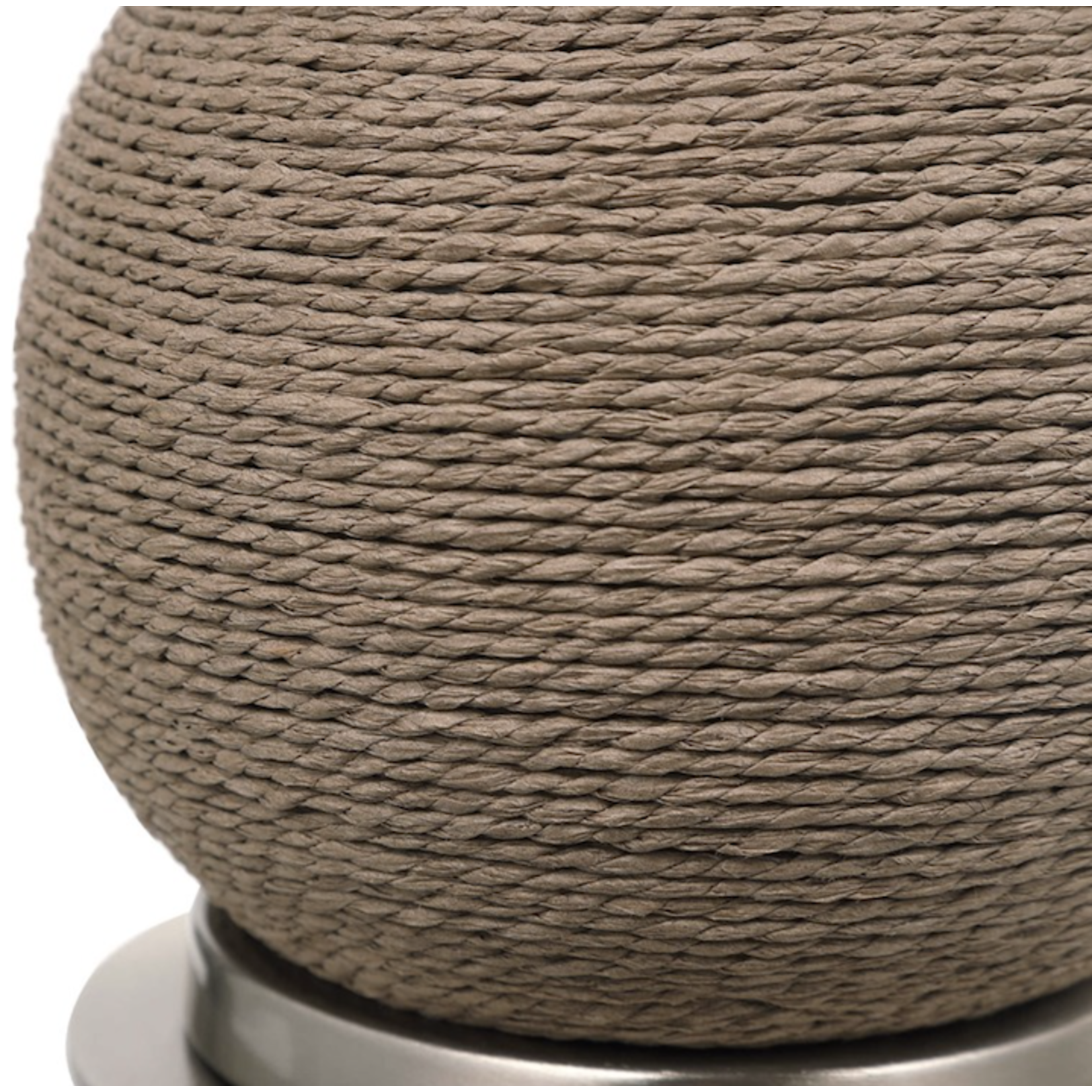 Outside The Box 19" Uttermost Captiva Natural Braided Rattan Accent Lamp