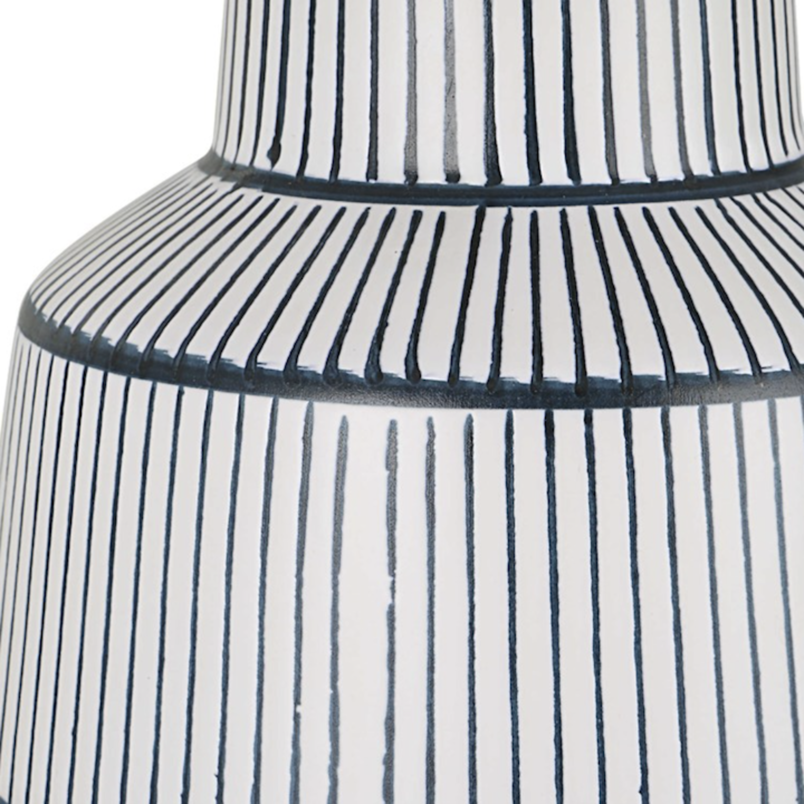 Outside The Box 29" Uttermost Breton Nautical Stripe Knit Ceramic Table Lamp