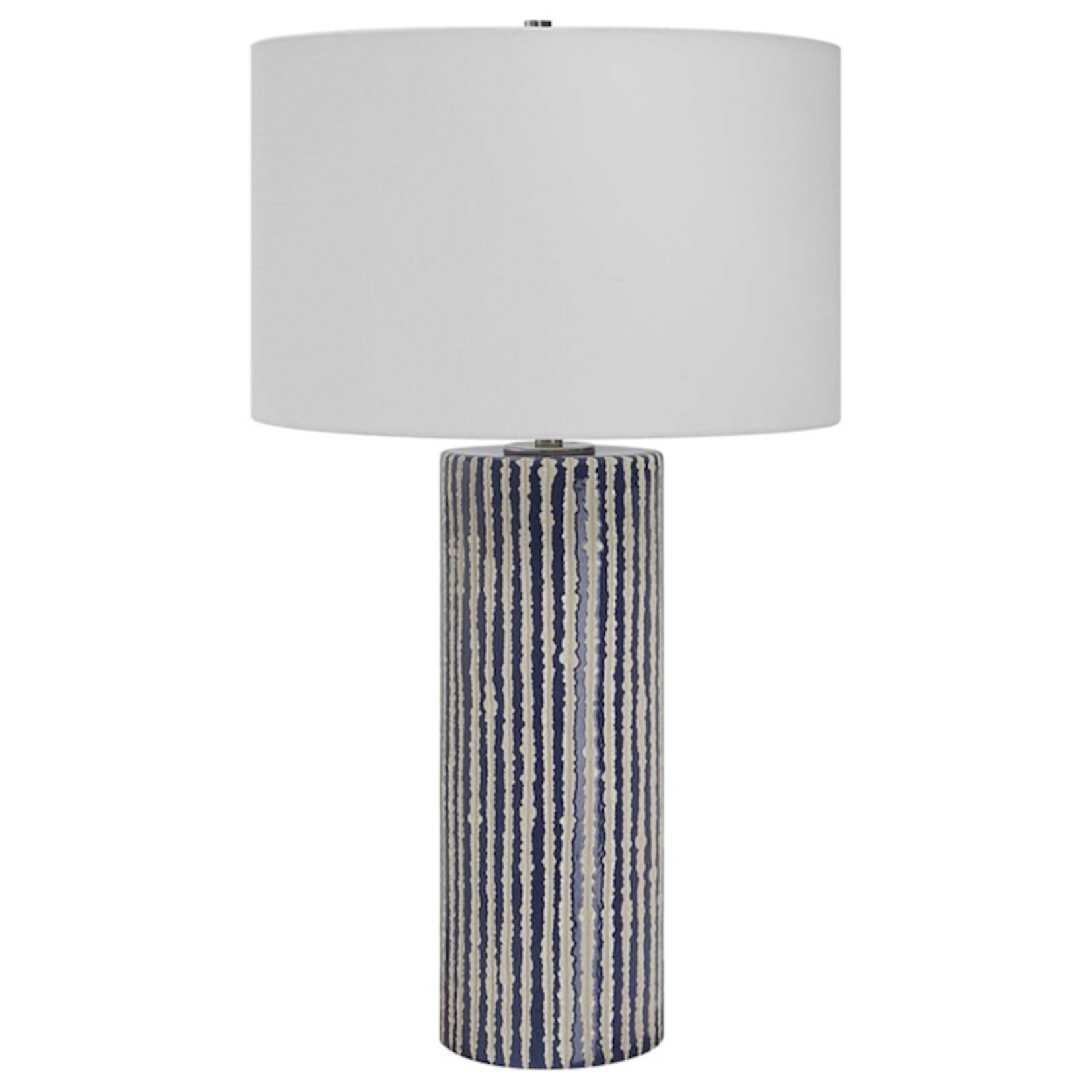 Outside The Box 28" Uttermost Havana Cobalt Glaze Ceramic Table Lamp