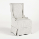 Outside The Box Melrose Natural Linen Wingback Upholstery Dining Chair