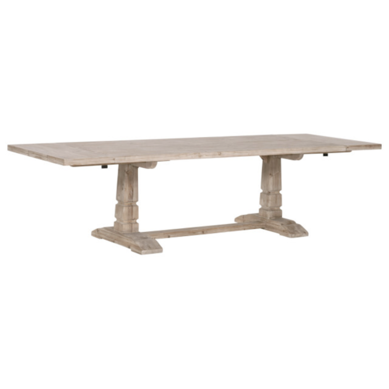 Outside The Box 86" Extends To 118" Hayes Solid Reclaimed Pine & Birch Wood Dining Table