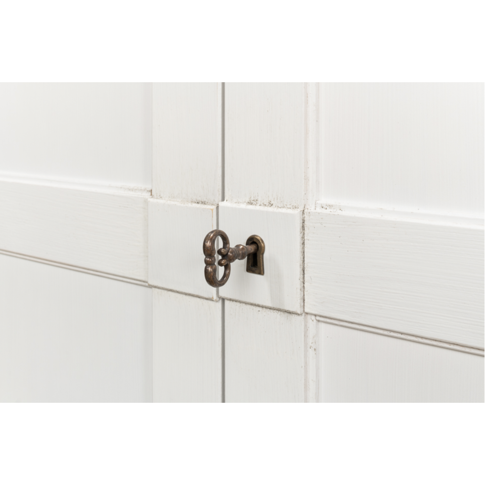 Outside The Box 112x15x38 Sarreid Luciana 6 Door Cortina White Pine Buffet
