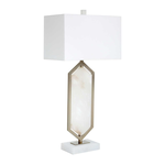 Outside The Box 32" Braden Alabaster & Iron Table Lamp